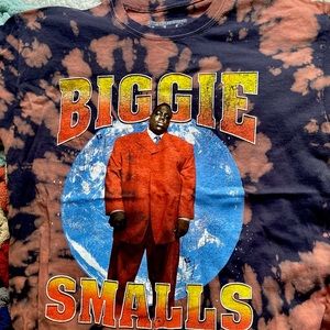 Tie-Dye Biggie Smalls shirt (Lg)